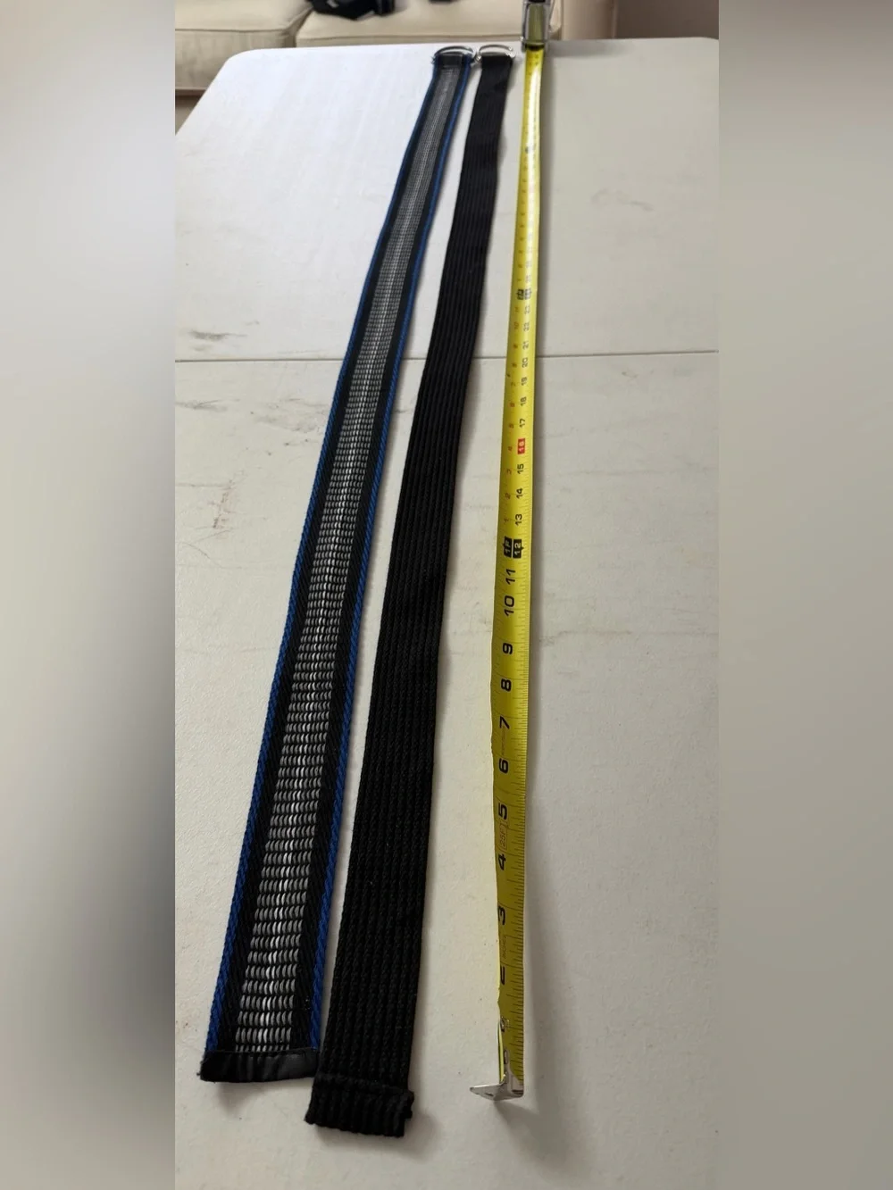 Men’s Black  and Blue Woven Belts